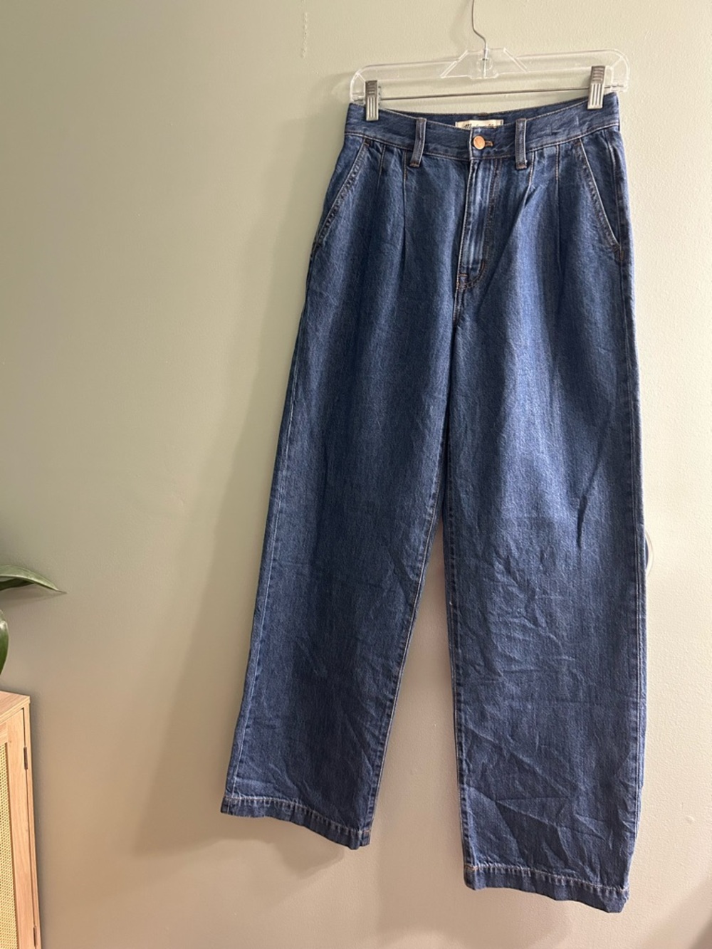 Madewell The Harlow Wide-Leg Jean in Fairson Wash classic denim - Picture 7 of 10
